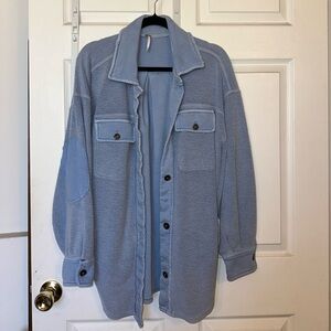 Free People Ruby Jacket - BLUE Size XS
